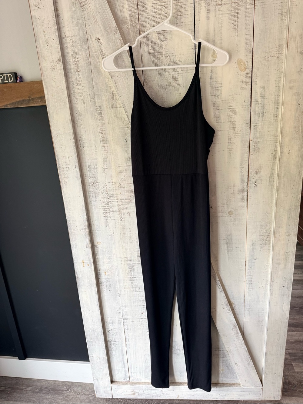 Wild Rose Black Slim Spaghetti-Strap Jumpsuit